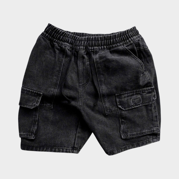 Quần Short Cargo Denim Relaxed