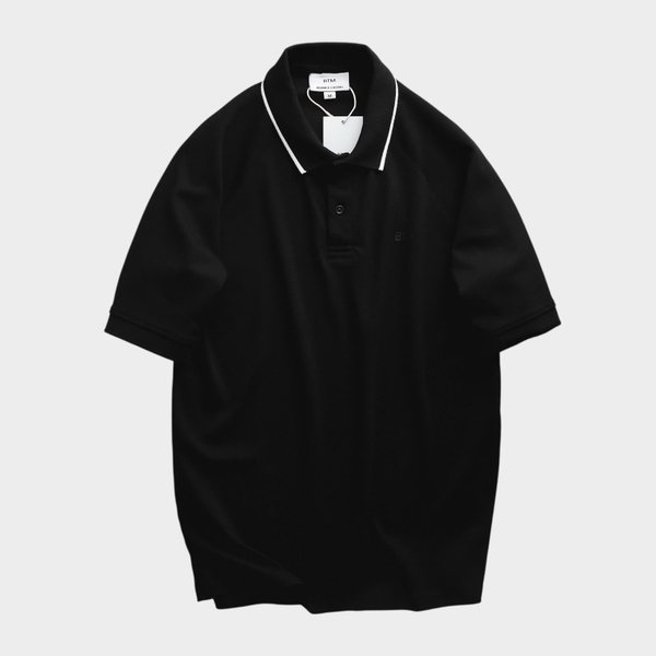 Áo Polo Raglan Micro Pattern Regular Fit