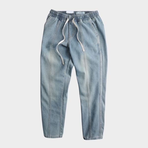 Quần Jeans Elastic Waistband Relaxed