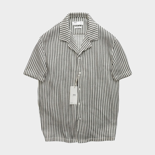 Áo Sơ Mi Cuban Vertical Stripes Relaxed