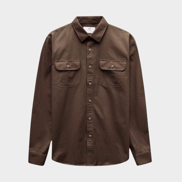 Áo Sơ Mi Kaki Flap Pocket Regular Fit