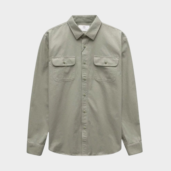 Áo Sơ Mi Kaki Chest Pocket Form Regular Fit
