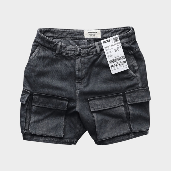 Quần Short Denim Cargo Form Relaxed