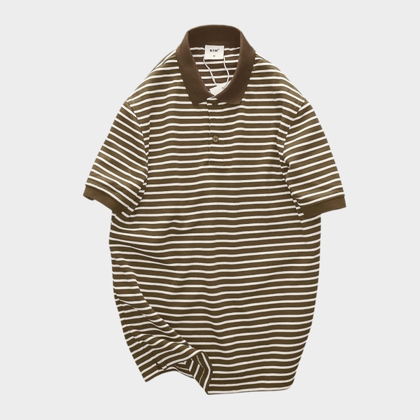 Áo Polo Kẻ Ngang Regular Fit