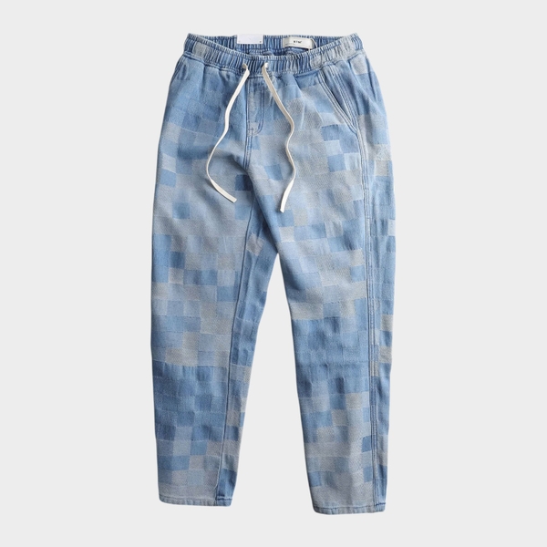Quần Jean Checkered Jacquard Relax