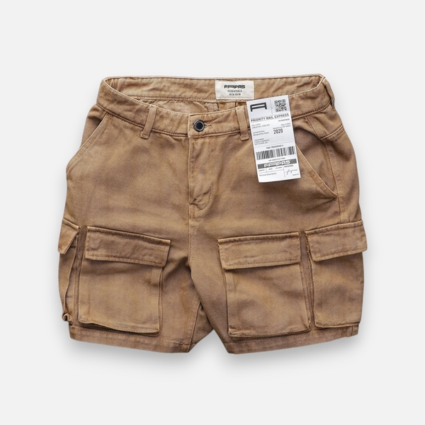 Quần Short Kaki Cargo Washed FAPAS