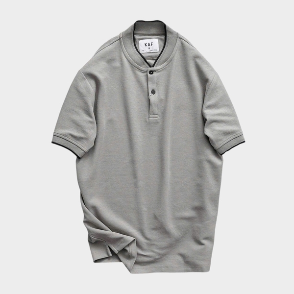 Áo Polo Henley Form Fitted