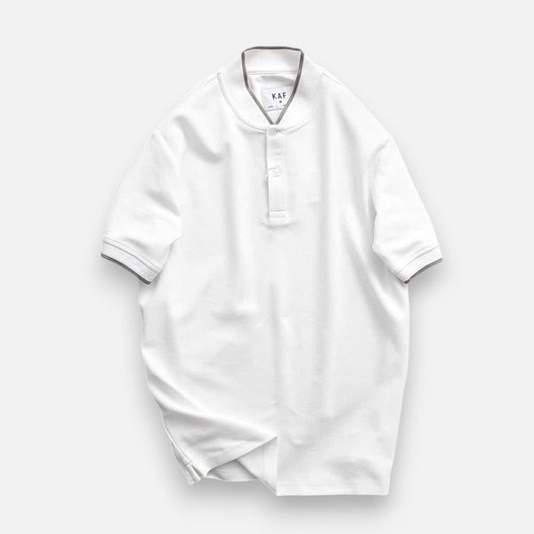 Áo Polo Henley KAF Striped Border