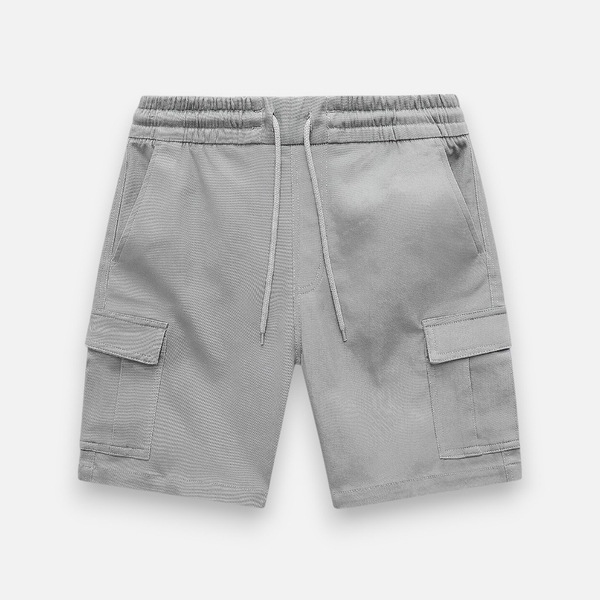 QUẦN SHORT KAKI CARGO ELASTIC WAIST