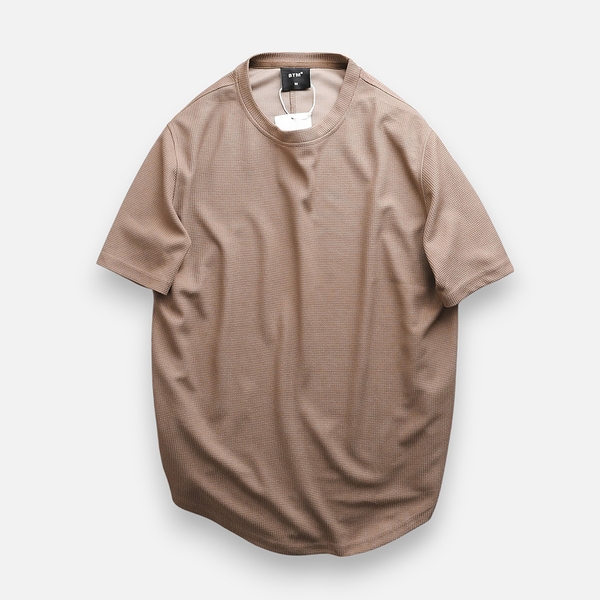 ÁO THUN PIQUE BASIC DROP-TAIL HEM
