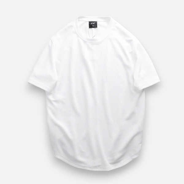 Áo Thun Pique Basic BTM Drop-Tail Hem