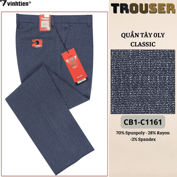 Quần Tây 0Ly Classic 515 - Vải dãn cao cấp