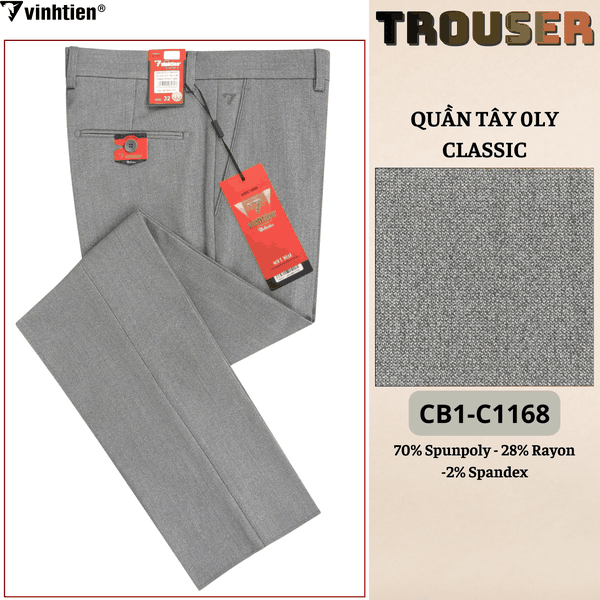 Quần Tây 0Ly Classic 515 - Vải dãn cao cấp