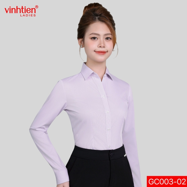 Áo Sơ Mi Dài Tay 575 - Vải Kẻ - Giỏ 1