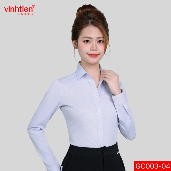 Áo Sơ Mi Dài Tay 575 - Vải Kẻ - Giỏ 1