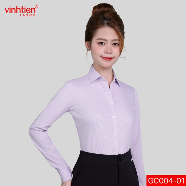 Áo Sơ Mi Dài Tay 575 - Vải Kẻ - Giỏ 1