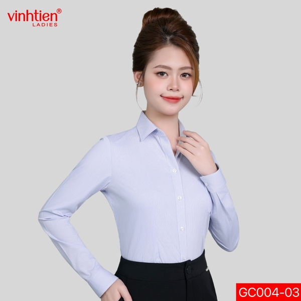 Áo Sơ Mi Dài Tay 575 - Vải Kẻ - Giỏ 1