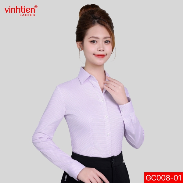 Áo Sơ Mi Dài Tay 575 - Vải Kẻ - Giỏ 2