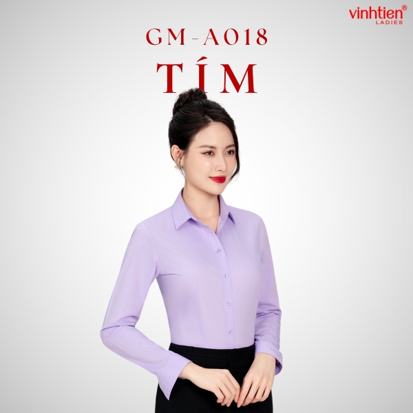 Áo Sơ Mi Dài Tay 575 - Trơn Màu - Giỏ 2