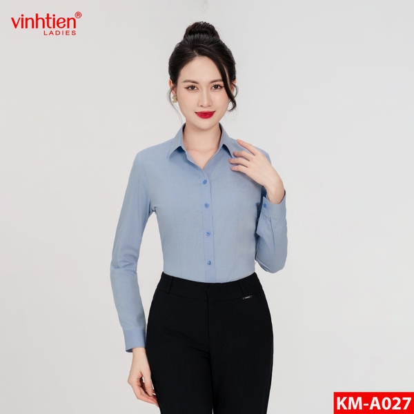 Áo Sơ Mi Dài Tay 575 - Trơn Màu - Giỏ 2