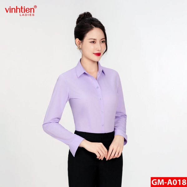 Áo Sơ Mi Dài Tay 575 - Trơn Màu - Giỏ 2