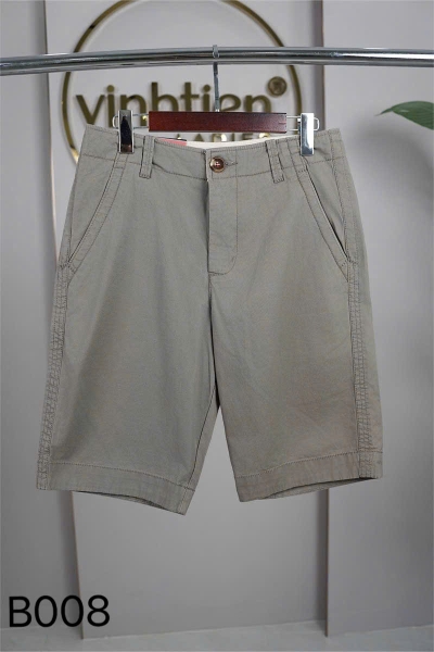 Quần Short Classic 375 - Vải Khaki trơn - Giỏ 1