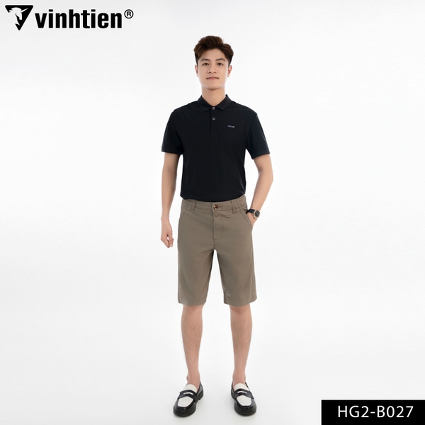 Quần Short Classic 375 - Vải Khaki trơn - Giỏ 1