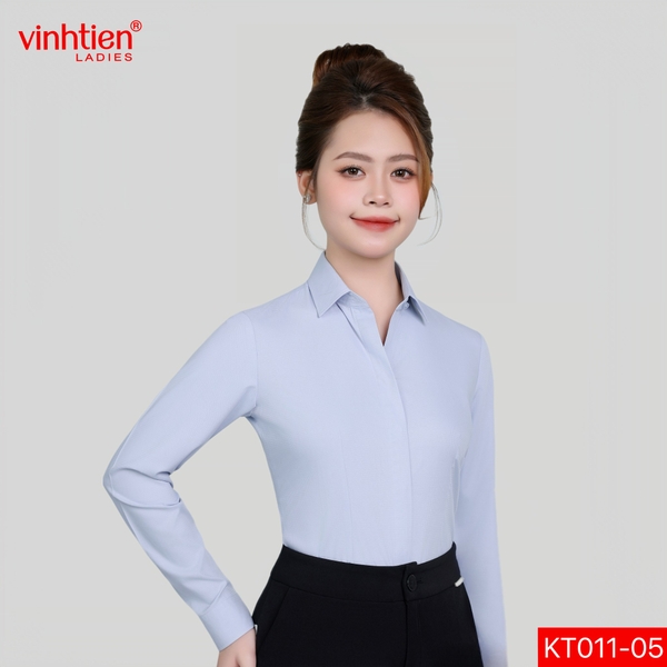 Áo Sơ Mi Dài Tay 605 - Nẹp Cúc