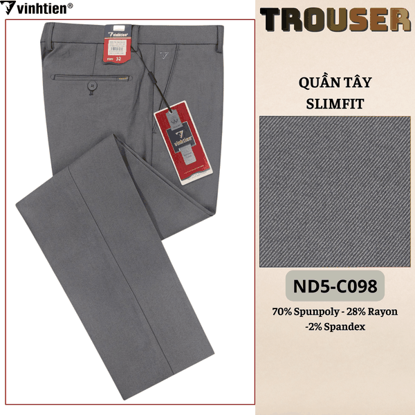 Quần Tây Slim Fit 535 - Vải dãn