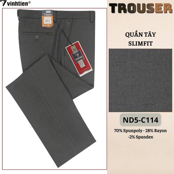 Quần Tây Slim Fit 535 - Vải dãn