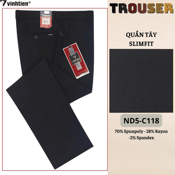 Quần Tây Slim Fit 535 - Vải dãn