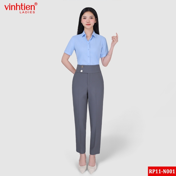 Quần Âu Nữ Baggy Cạp To 579