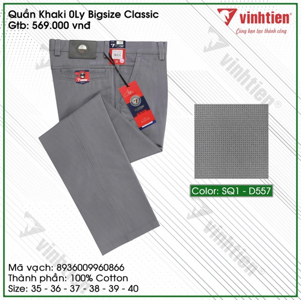 Quần Khaki 0Ly Classic 595