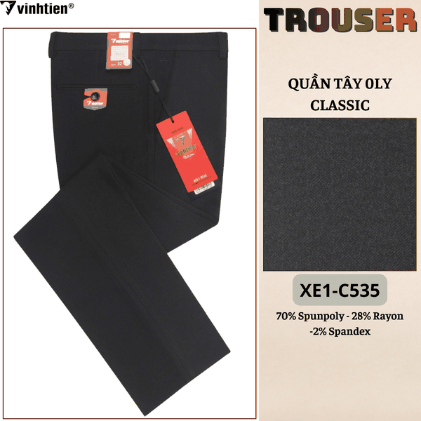 Quần Tây 0Ly Classic 515 - 2 - Vải dãn cao cấp