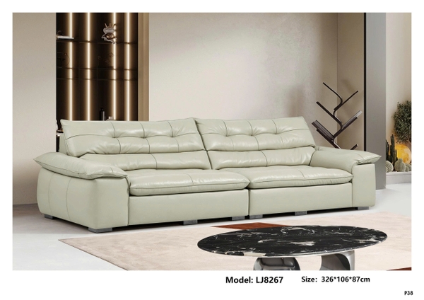 Bộ sofa da bò nhập khẩu LJ8267