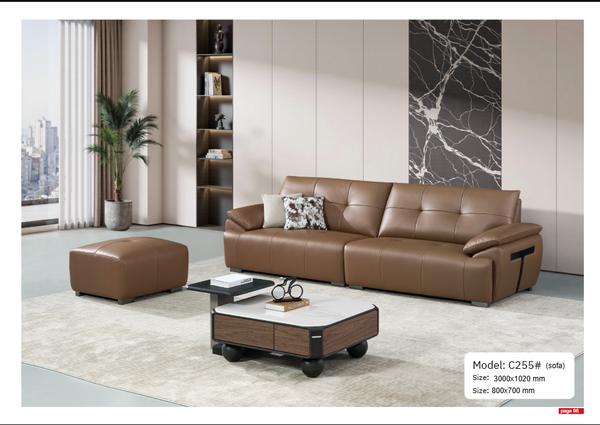 Bộ sofa nhập khẩu da sinh thái MC255