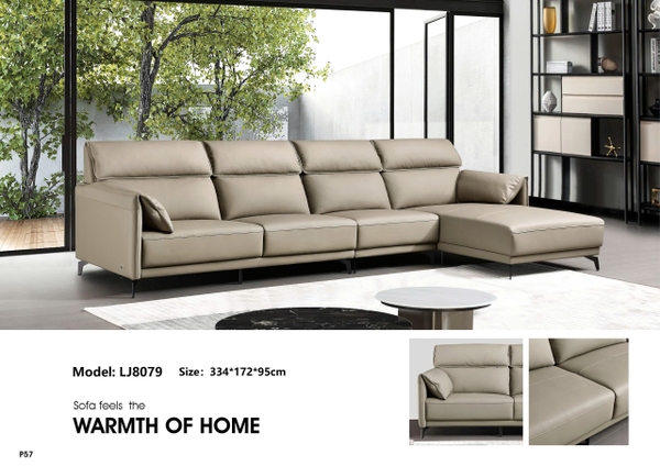 Bộ sofa da bò nhập khẩu  LJ8079