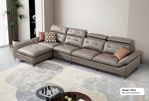 Sofa da nhập khẩu SAT361