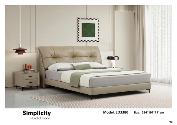 Giường da nhập khẩu LD3380