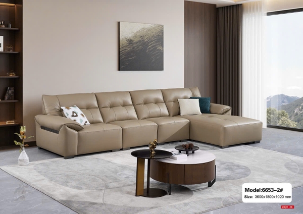 Sofa da nhập khẩu SA6653