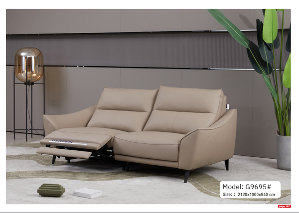 Bộ sofa nhập khẩu da bò điện MG9596