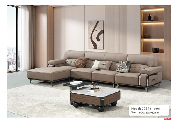 Bộ sofa nhập khẩu da sinh thái MC269