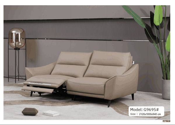 Bộ sofa nhập khẩu da bò điện MG9596
