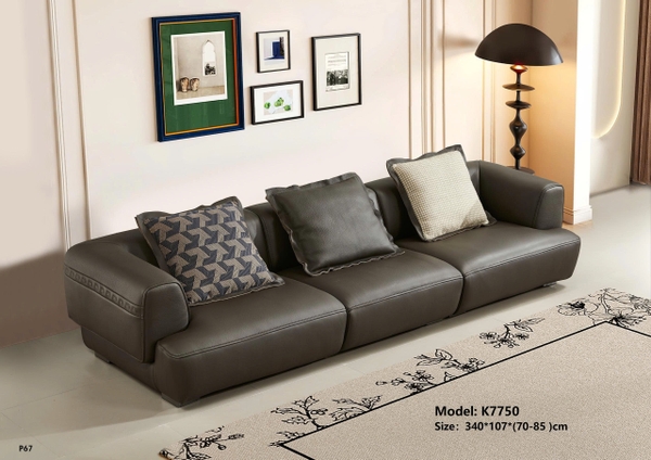 Bộ sofa da bò nhập khẩu K7750