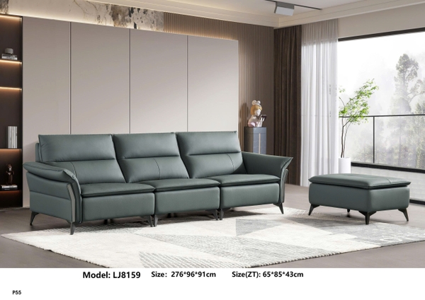 Bộ sofa da bò nhập khẩu LJ8159
