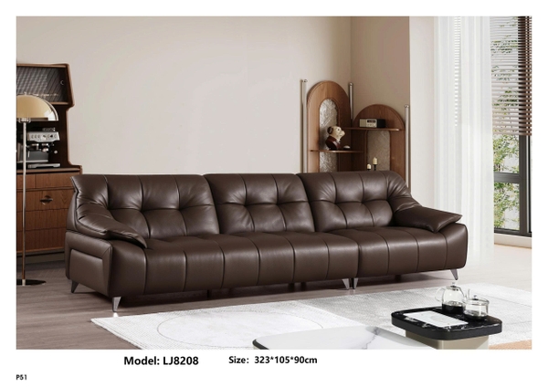Bộ sofa da bò nhập khẩu LJ8208