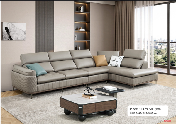 Bộ sofa nhập khẩu cao su non + tựa lưng lông vũ T329-5