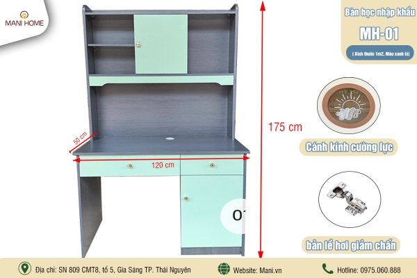 BÀN HỌC NHẬP KHẨU MH01 (1m2)