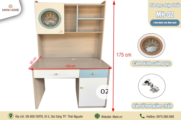 BÀN HỌC NHẬP KHẨU MH02 (1m2)