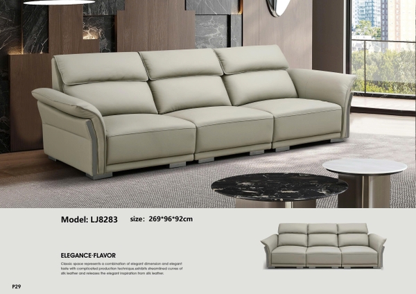 Bộ sofa da bò nhập khẩu LJ8283